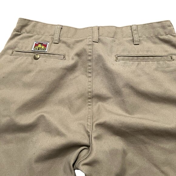 Ben Davis Original Ben’s Pants Mens 36 Slash Pockets Work Wear Beige VTG Y2K - Picture 5 of 8